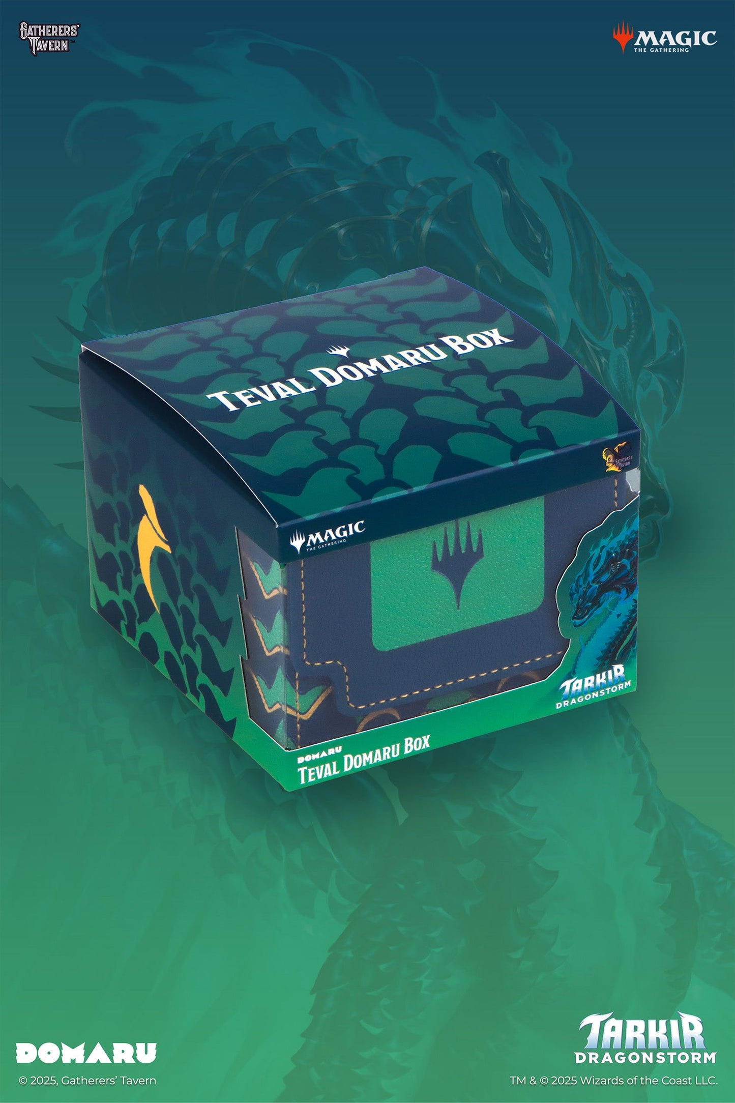 Gatherers Tavern Magic the Gathering Tarkir Dragonstorm Domaru Deck Box - Teval (Sultai)