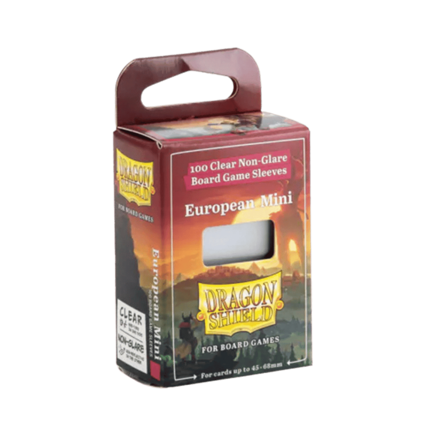 Dragon Shield: Board Game Sleeves: Clear Non-Glare: European Mini - 1 Pack