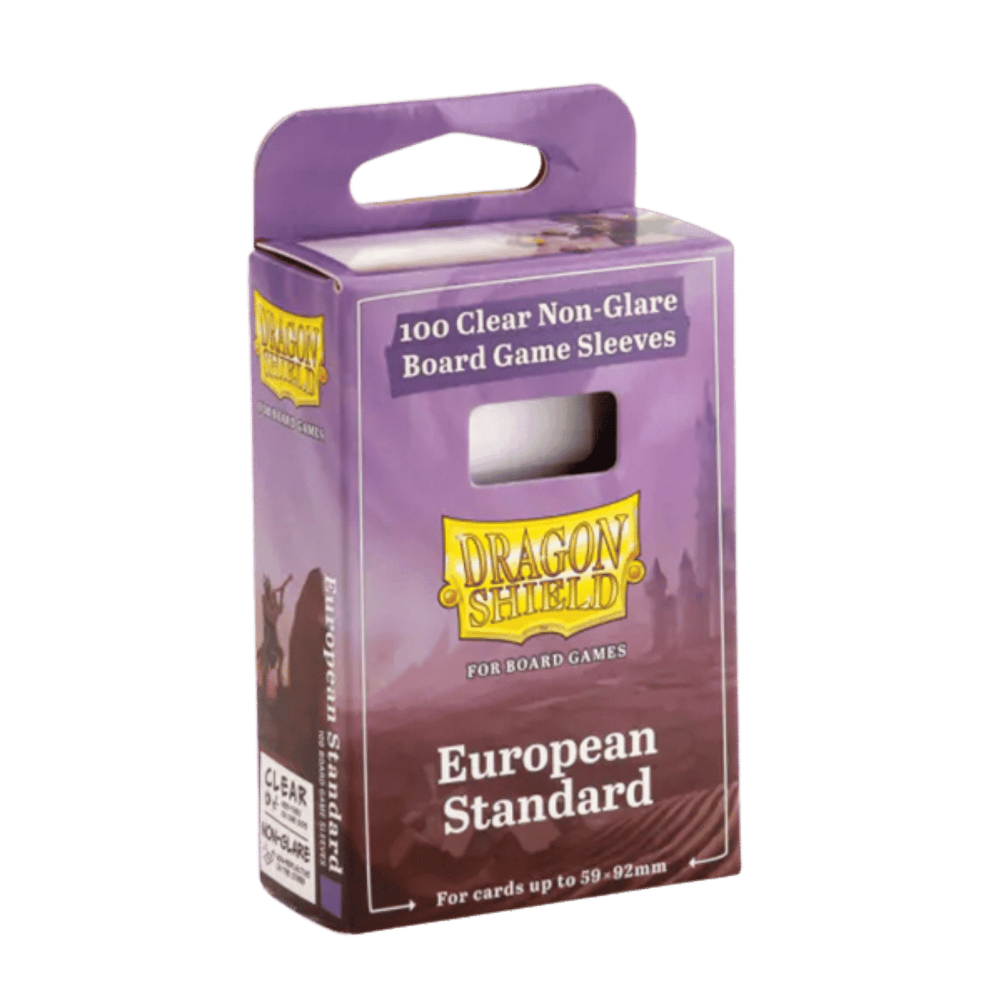 Dragon Shield: Board Game Sleeves: Clear Non-Glare: European Standard - 1 Pack