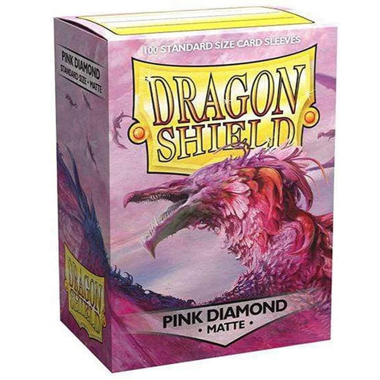 Dragon Shield Standard Size Sleeves – Matte Pink Diamond 100CT - Card Sleeves are Smooth & Tough