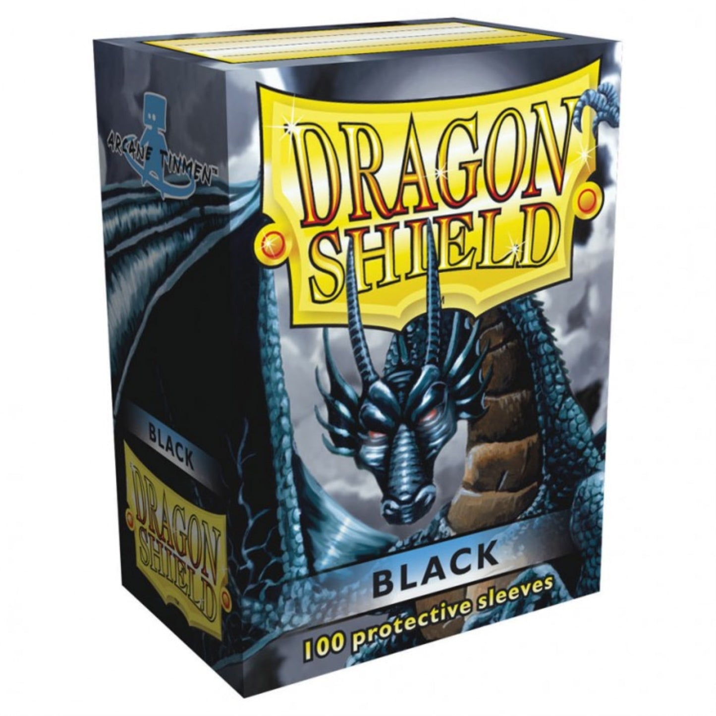 Dragon Shield Classic Black Standard Size 100 ct Card Sleeves Individual Pack