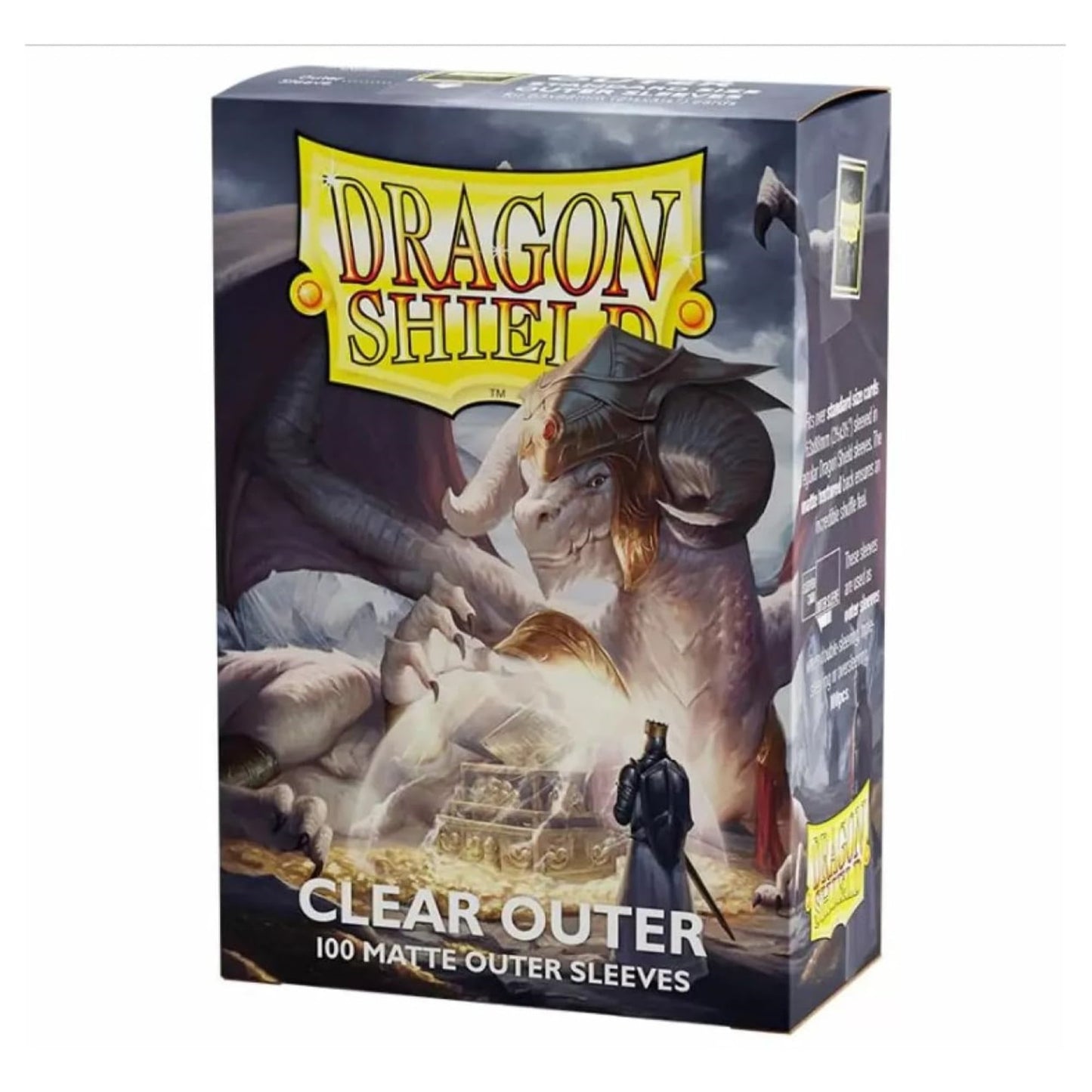 Dragon Shield Sleeves – Dragon Shield Matte Clear: Outer Sleeves 100 CT - MTG Card Sleeves are Smooth & Tough - Compatible with Pokemon & Magic The Gathering Cards
