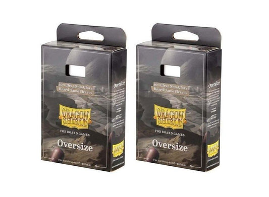 2 Packs Dragon Shield Board Game Sleeves 100 ct Oversize Size Card Sleeves Value Bundle!