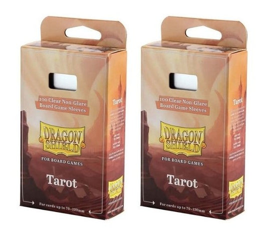2 Packs Dragon Shield Board Game Sleeves 100 ct Tarot Size Card Sleeves Value Bundle!