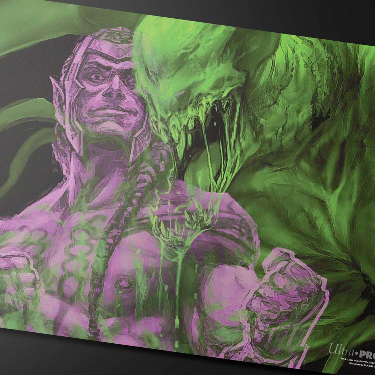 Ultra PRO - MTG Duskmourn Playmat Commander Ft. Tyvar, The Pummeler for Magic: The Gathering, Use as Mousepad, Desk Mat, Protects MTG Cards During Gameplay