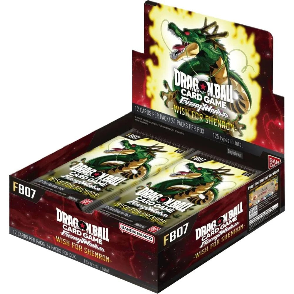Dragon Ball Super TCG: Fusion World 07 Wish For Shenron Booster Box (FB07) - 24 Packs Collectors Emporium NY Dragon Ball Super TCG: Fusion World 07 Wish For Shenron Booster Box (FB07) - 24 Packs Collectors Emporium NY