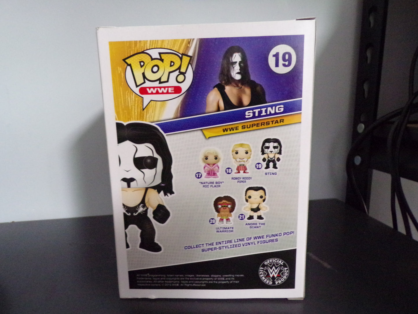 Funko Pop! WWE - Sting #19 AUTOGRAPHED w/ Protector