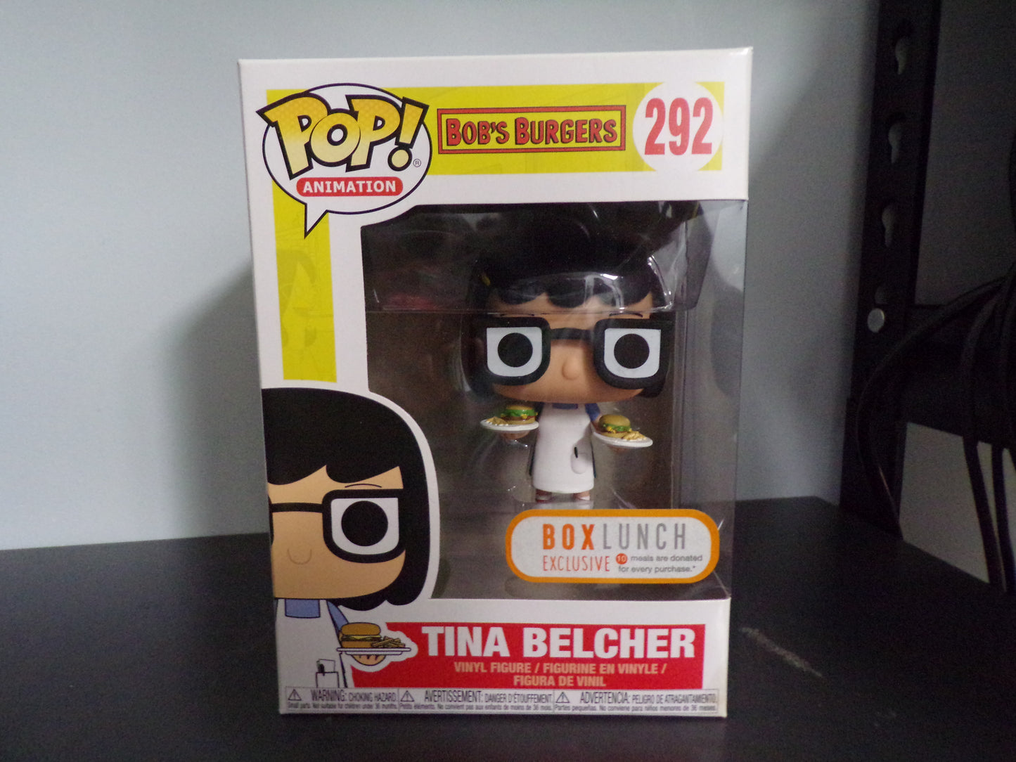 Funko Pop! Bob's Burgers - Tina Belcher Box Lunch Exclusive #292 SLIGHT DAMAGE