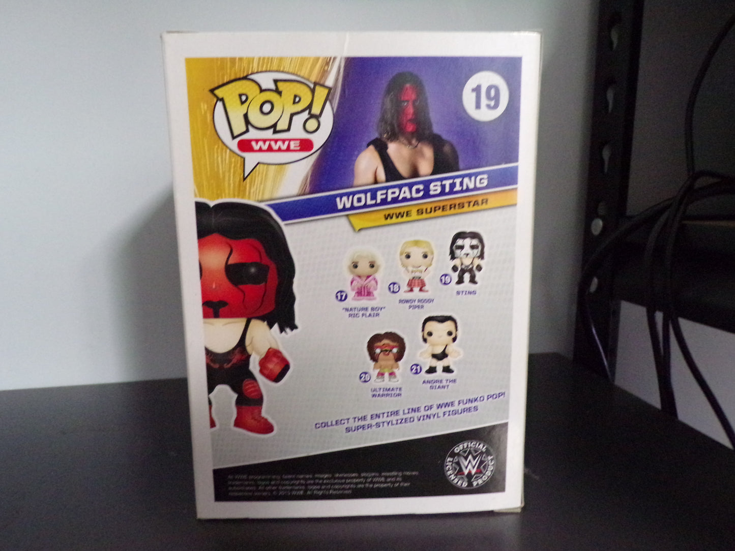 Funko Pop! WWE - Wolfpac Sting Gamestop Exclusive #19 w/ Protector
