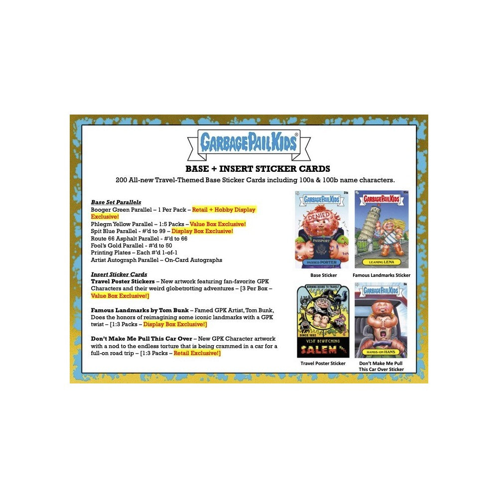 2021 Topps Garbage Pail Kids Go On Vacation Tin (Random Color)