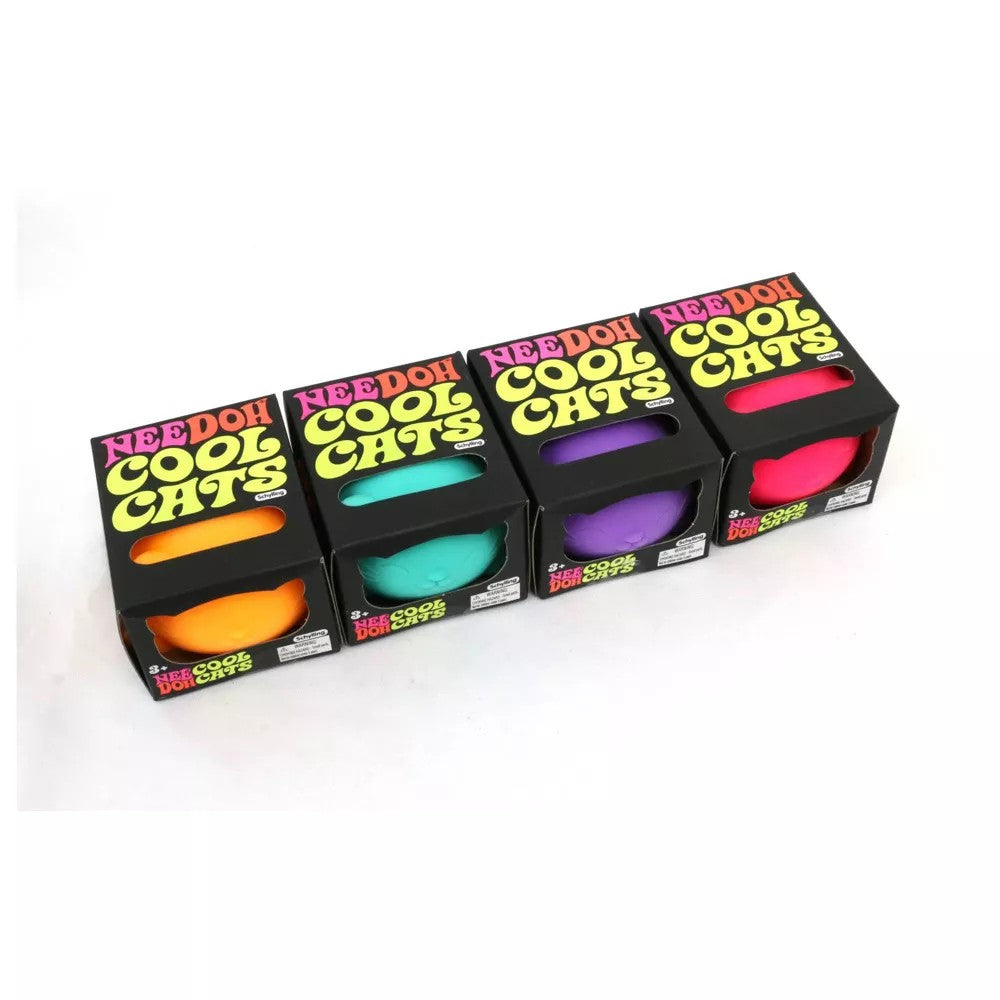 NeeDoh Cool Cats - Sensory Squeeze Toy - Colors May Vary