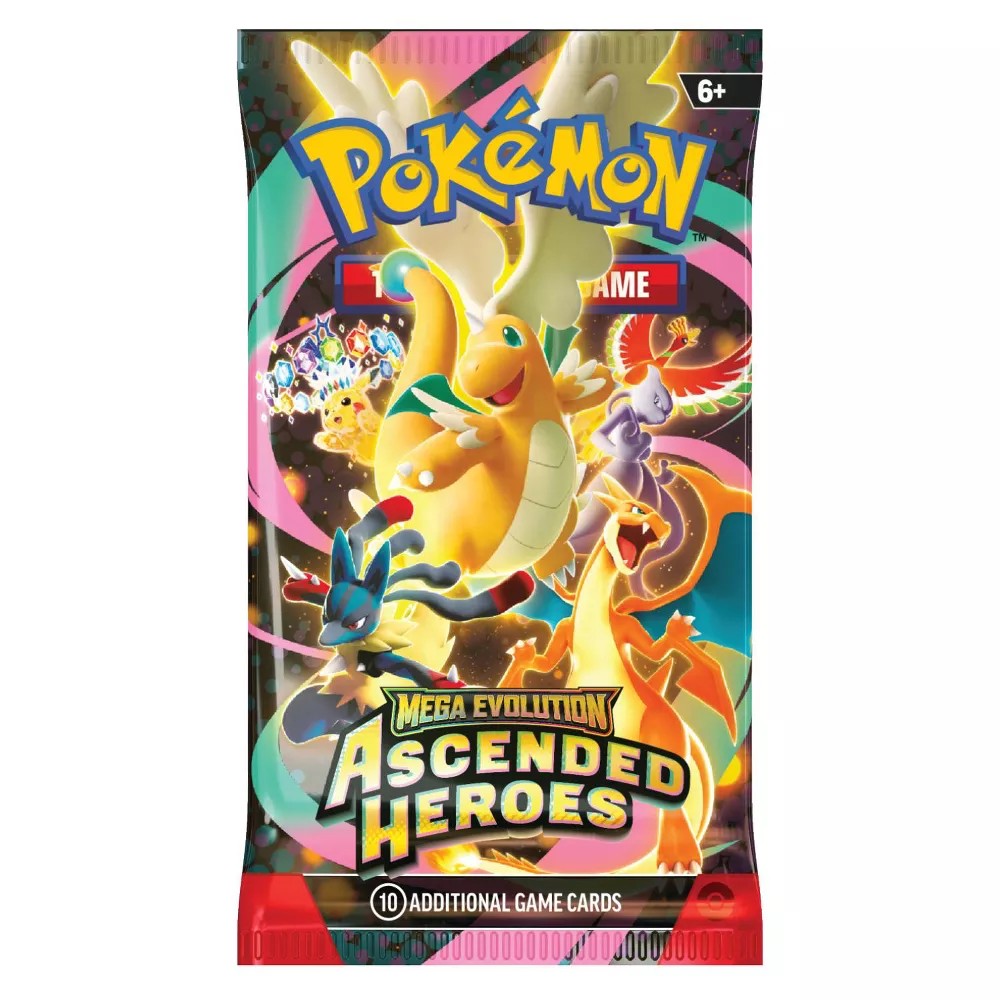Pokemon TCG: Mega Evolution: Ascended Heroes Booster Pack - 10 Cards