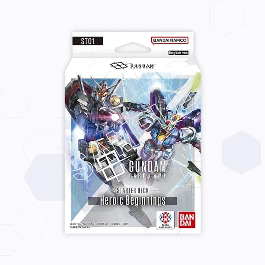 Gundam Card Game Starter Deck - Heroic Beginnings (ST01) - 50 Cards