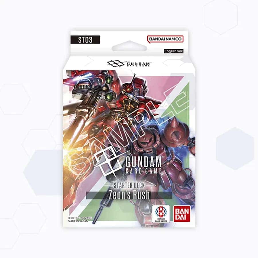 Gundam Card Game Starter Deck - Zeon's Rush (ST03) - 50 Cards