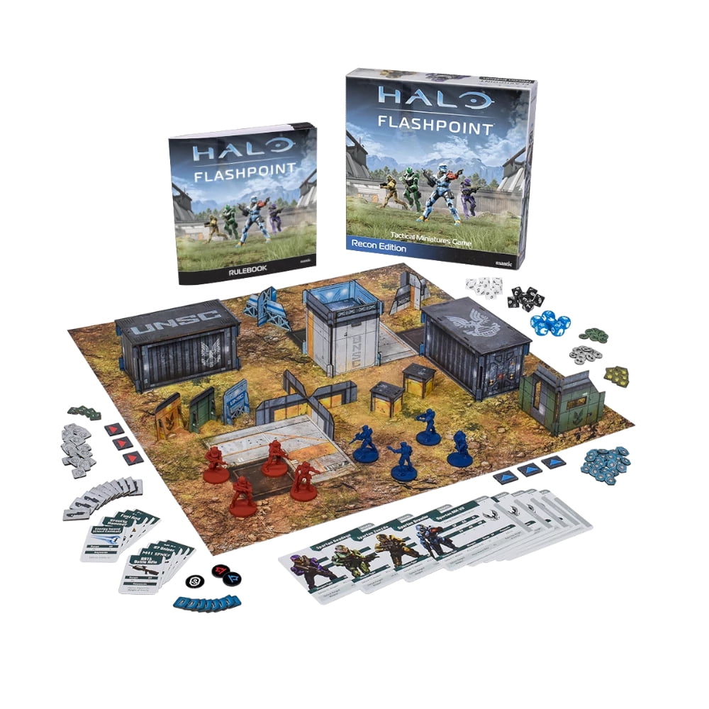 Halo: Flashpoint (Recon Edition) Tabletop Miniatures Game - Lead Spartan Fireteams! Fast-Paced Tactical Skirmish Game for Kids & Adults, Ages 13+, 2 Players, 60 Min Playtime, Made by Mantic Games