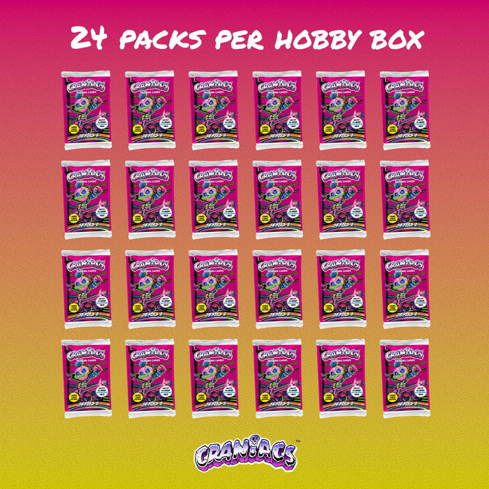 Craniacs Series 2 Trading Cards 24-Pack Hobby Box