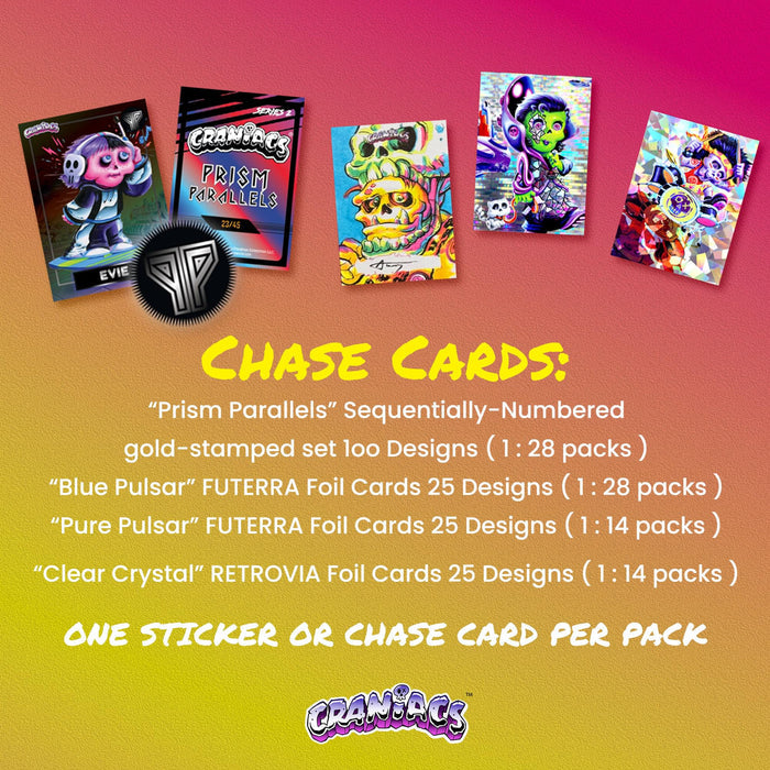 Craniacs Series 2 Trading Cards 24-Pack Hobby Box