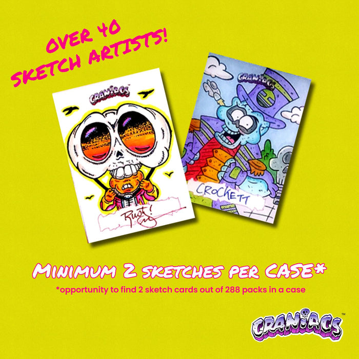 Craniacs Series 2 Trading Cards 24-Pack Hobby Box