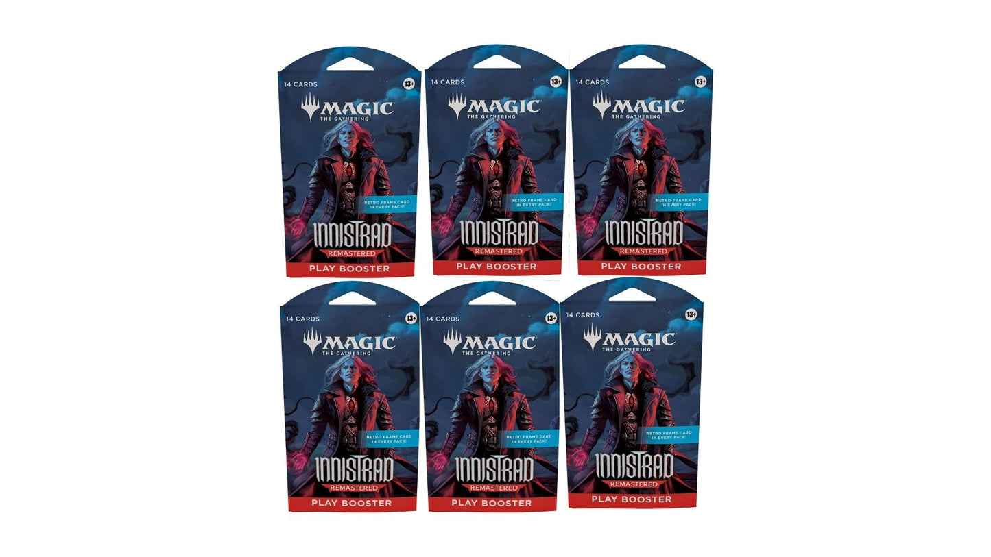 6 Packs MTG Play Booster Pack Lot MTG Innistrad Remastered