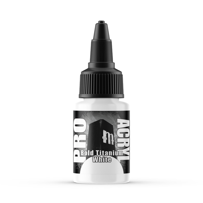 Monument Hobbies - Pro Acryl Standard Paint - Bold Titanium White