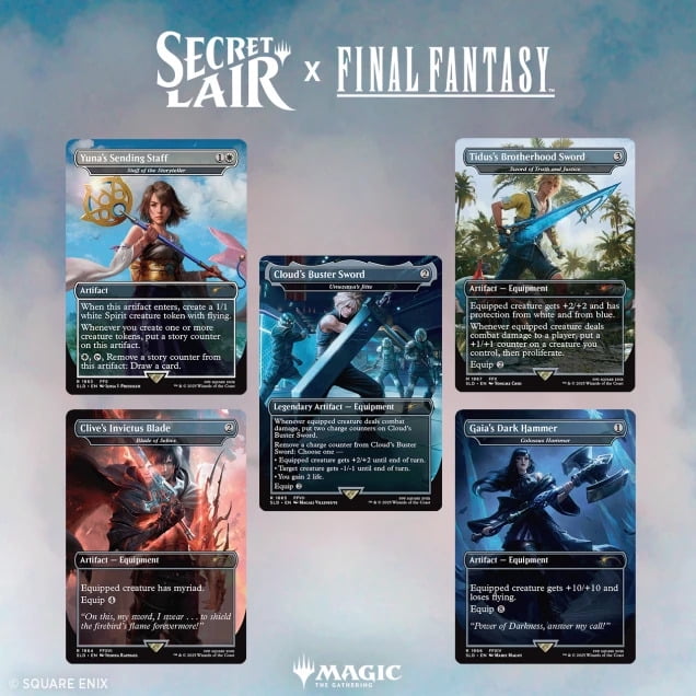 Magic the Gathering Secret Lair x FINAL FANTASY: Weapons (English) - Foil Edition