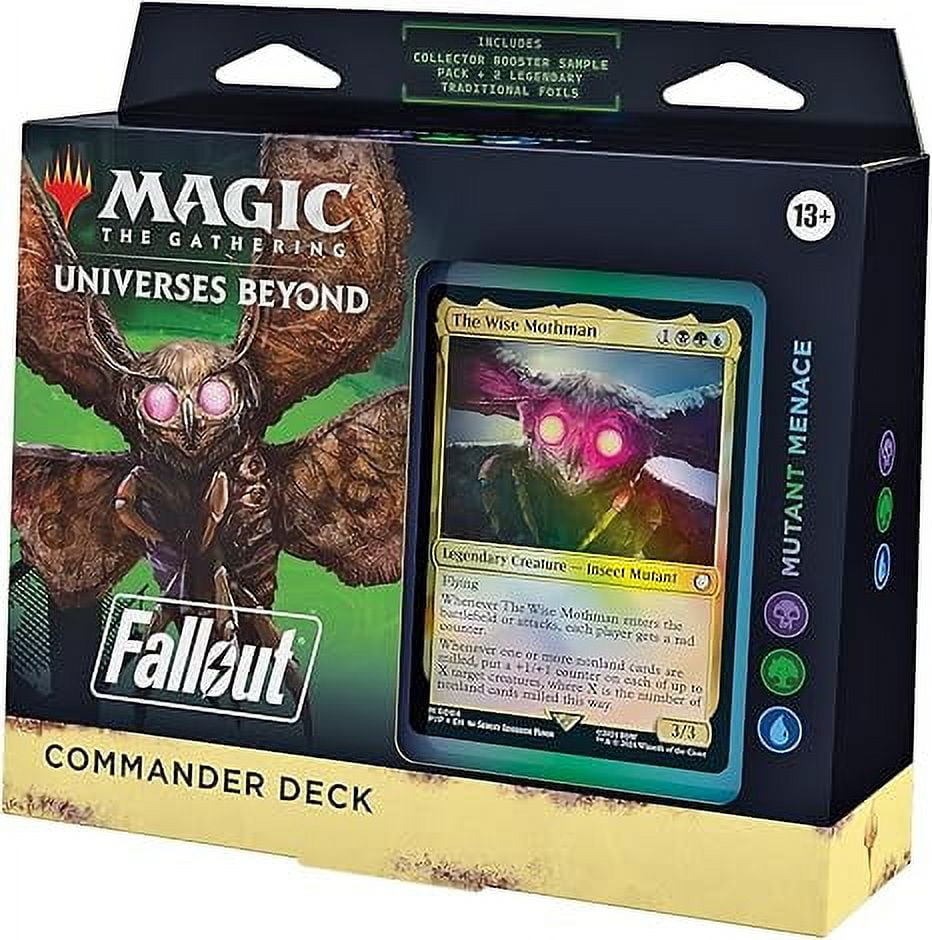 Magic: The Gathering Fallout Commander Deck – Mutant Menace (100-Card Deck, 2-Card Collector Booster Sample Pack + Accessories)
…