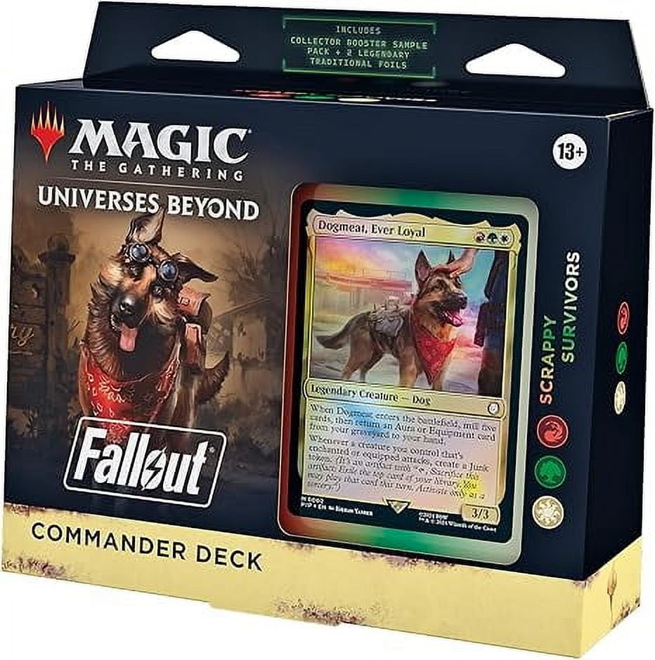 Magic: The Gathering Fallout Commander Deck - Scrappy Survivors (100-Card Deck, 2-Card Collector Booster Sample Pack + Accessories)
…