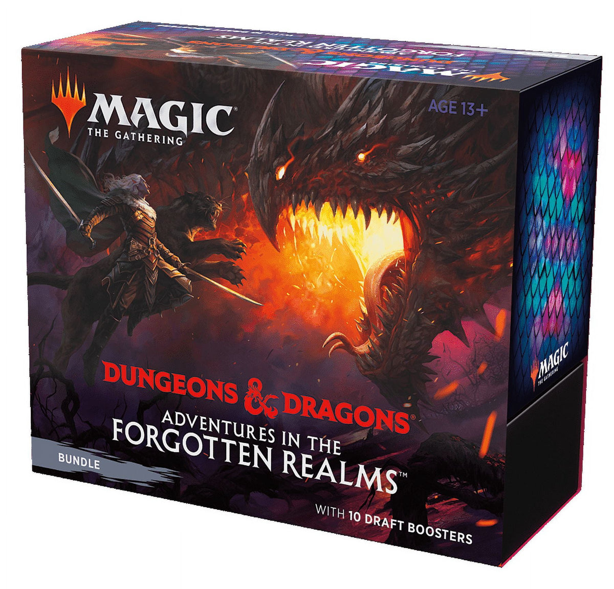 Magic: The Gathering Adventures in The Forgotten Realms Bundle | 10 Draft Boosters (150 Magic Cards) + Accessories