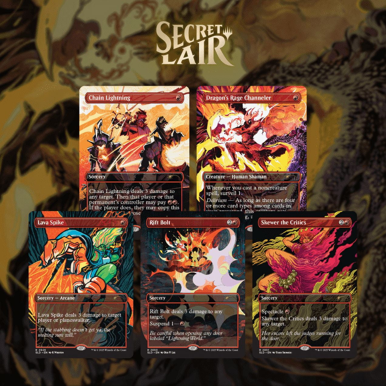Magic the Gathering Secret Lair Everything Is On Fire (Foil)