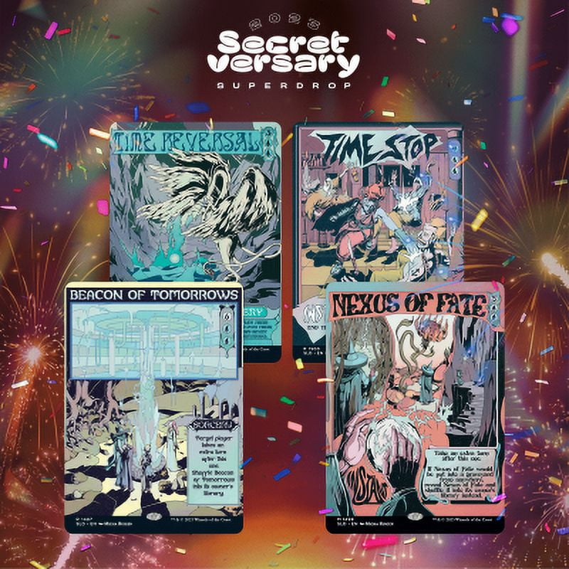 Magic the Gathering Secret Lair Tales of the Time Stoppers Non-Foil Edition (4 Cards)