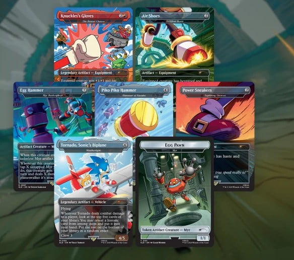 Magic the Gathering Secret Lair x Sonic the Hedgehog: Turbo Gear - Foil Edition