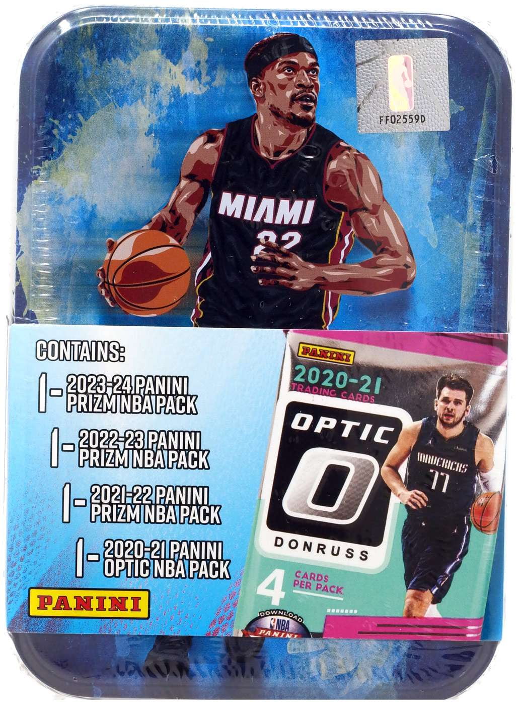 Panini NBA Panini Prizm Jimmy Butler Trading Card COLLECTOR Tin (4 Packs)
