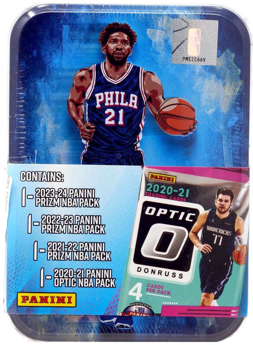 Panini NBA Panini Prizm Joel Embid Trading Card COLLECTOR Tin (4 Packs)