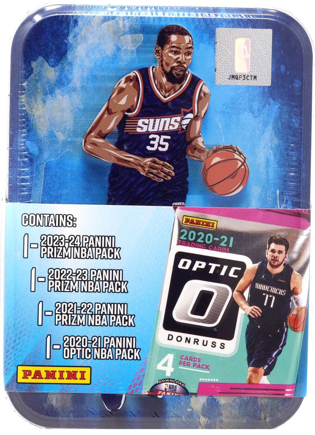 Panini NBA Panini Prizm Kevin Durant Trading Card COLLECTOR Tin (4 Packs)