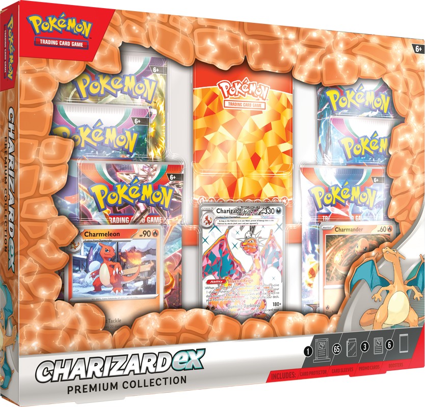 POKEMON TCG: CHARIZARD EX PREMIUM COLLECTION CASE OF 6 PREORDER - RELEASE: 10/20/2023