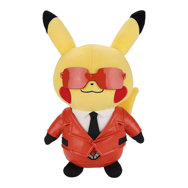 Villain Costume Pikachu Plush Toy Team Flare 28CM Villain Costume Pikachu Plush Toy Team Flare 28CM