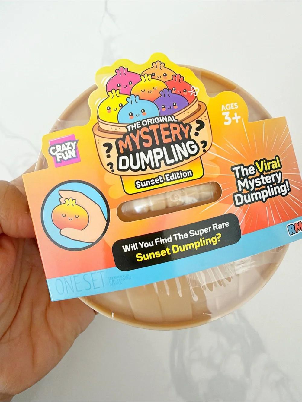 Crazy Fun The Original Mystery Dumpling Sunset Edition Squishy Toy, 4-Inch Mystery Fidget Toy, 1 Count (Style May Vary)