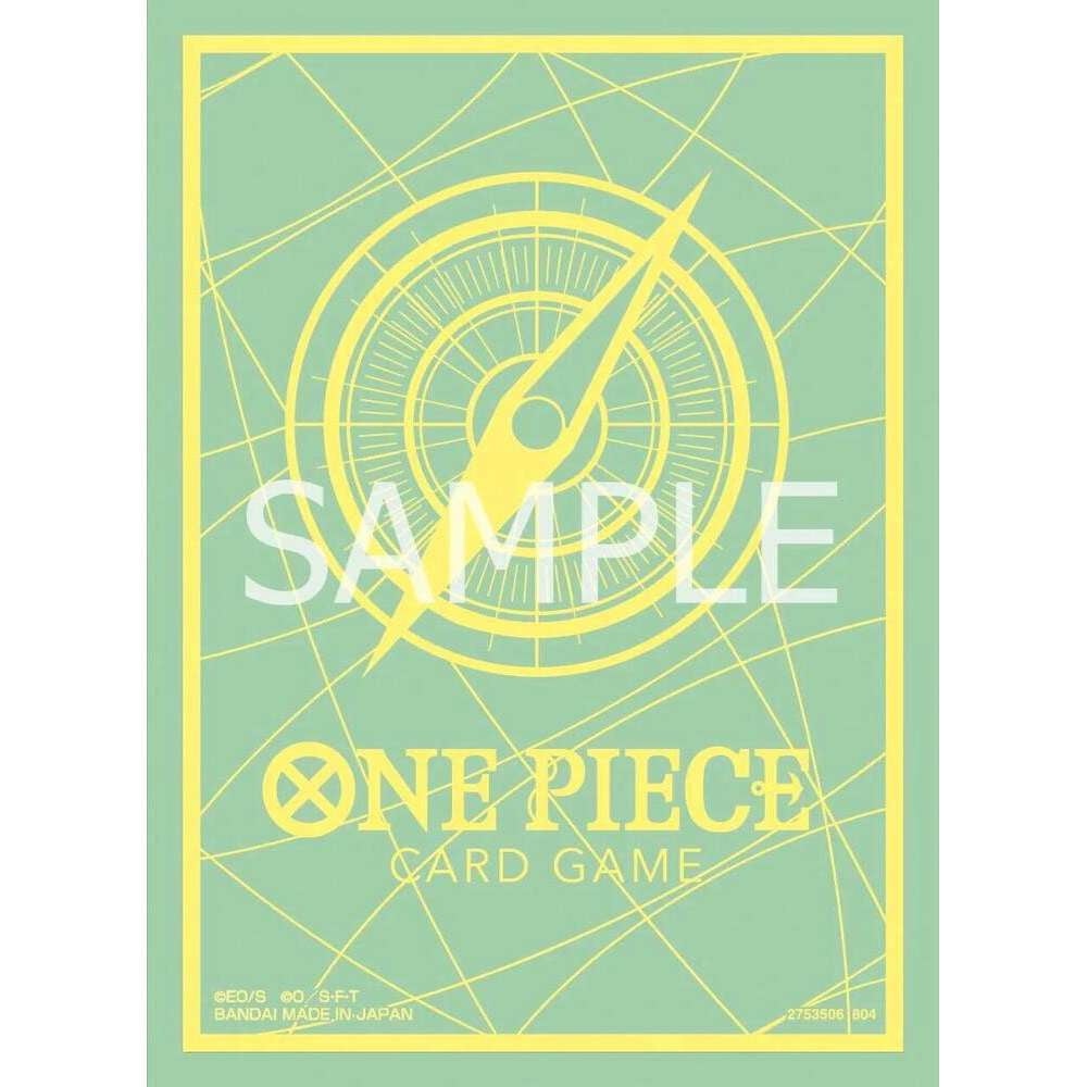 ONE PIECE Card Game Official Card Sleeve Series 9 - Card Back Mint Green & Lemon (70 ct)