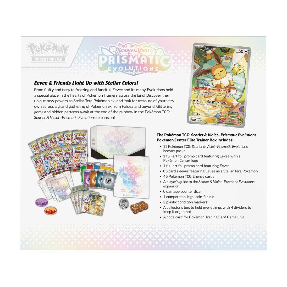 Pokemon TCG: Scarlet & Violet-Prismatic Evolutions Pokémon Center Elite Trainer Box