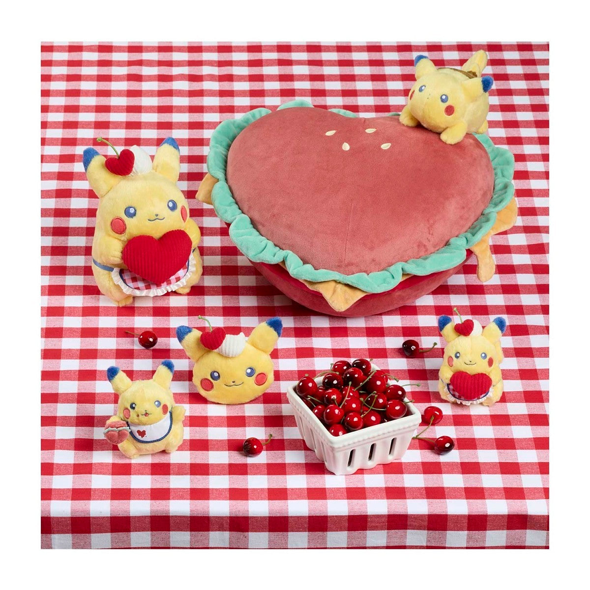 Pokemon Center Pikachu Sweetheart Diner Plush - 6 ¼ In.