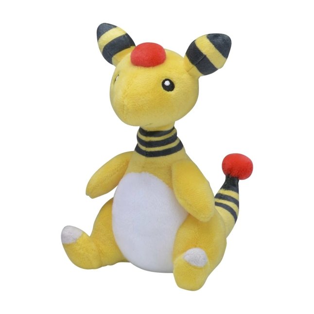 Pokemon Center: Sitting Cuties: Ampharos Plush # 181 - Generation 2 - 6 In