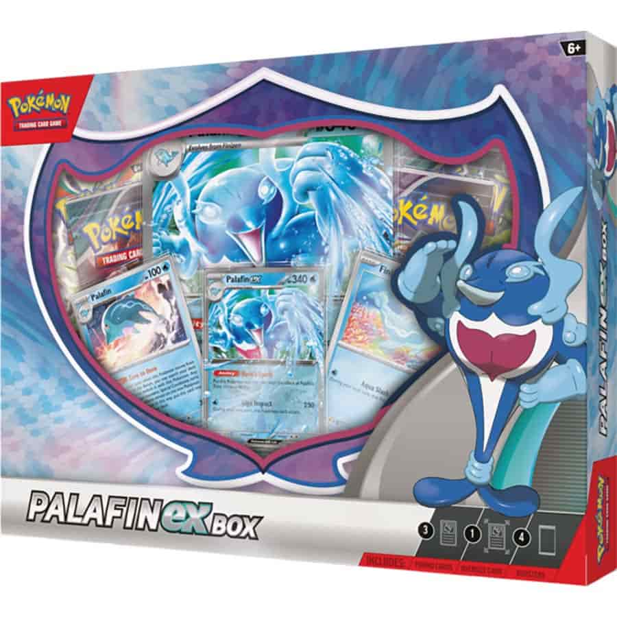 Pokemon TCG: Palafin ex Box - 4 Packs, Promos