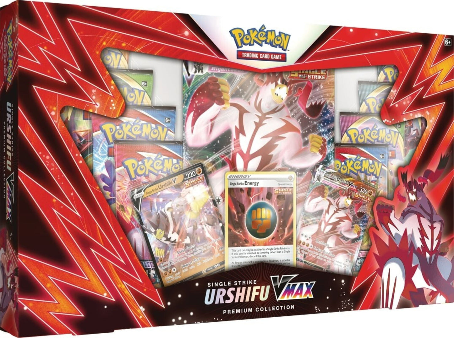 Pokemon | Urshifu Single Strike Vmax Premium Box | Card Game | Ages 6+ | 2 Players | 10+ Minutes Playing Time | Amazon Exclusive