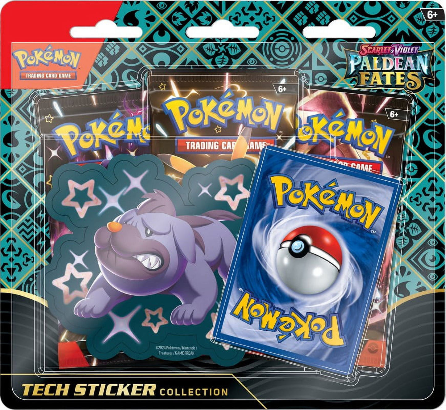 POKEMON TCG: Scarlet and Violet: PALDEAN Fates: TECH Sticker Collection - Shiny Fidough