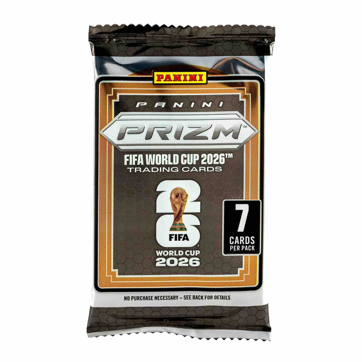 2026 Panini Prizm FIFA World Cup Soccer Trading Cards Mega Box Pack - 7 Cards