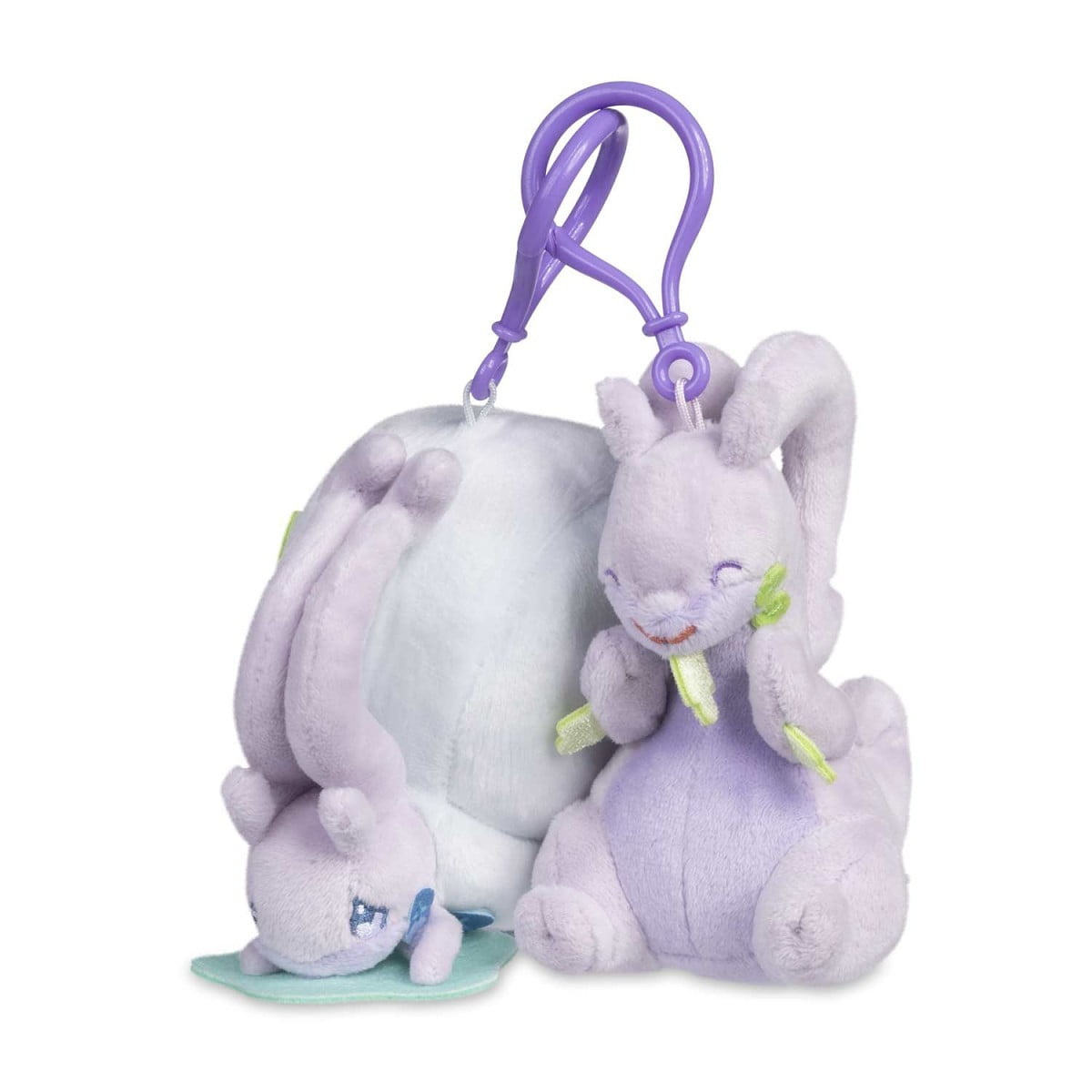 Pokemon Center Goodra & Hisuian Goodra Parallel Pairs Two-Plush Key Chain