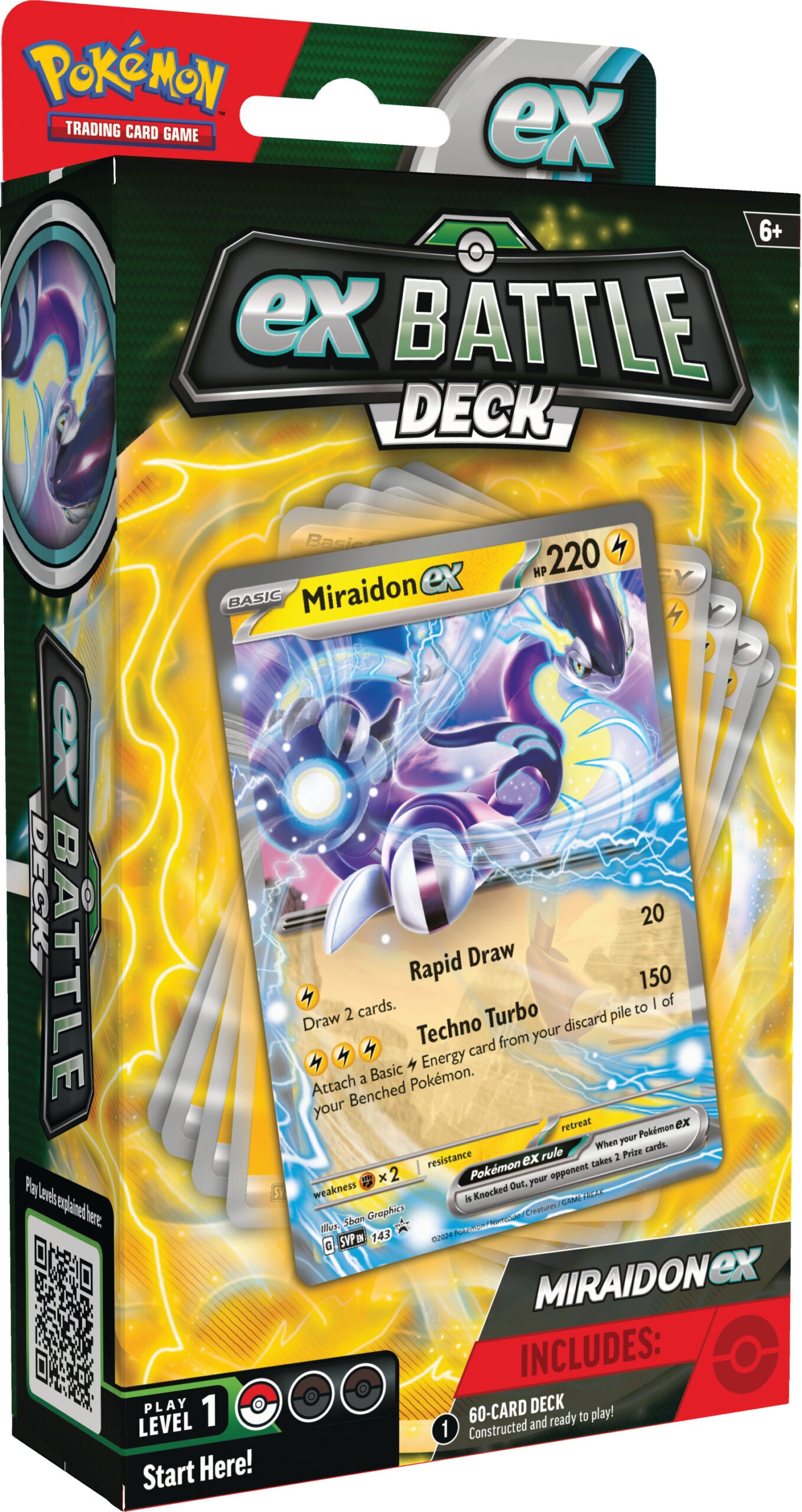Pokémon TCG: Miraidon ex Battle Deck (Ready-to-Play 60-Card Deck)