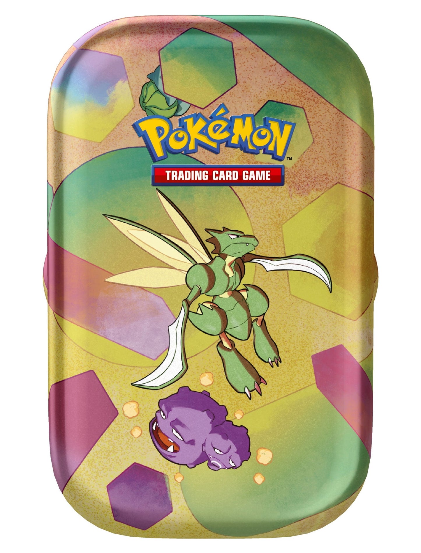 Pokemon TCG: Scarlet & Violet—151 Mini Tin – Scyther and Weezing (2 Booster Packs, 1 Coin & 1 Art Card)
