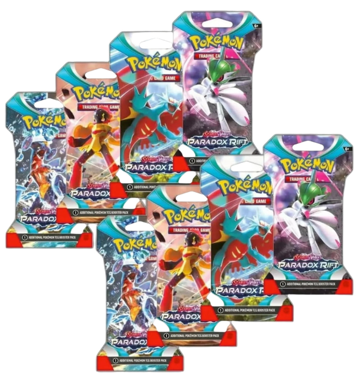 Pokemon TCG: Scarlet & Violet—Paradox Rift (8 Packs) Sleeved Booster Packs