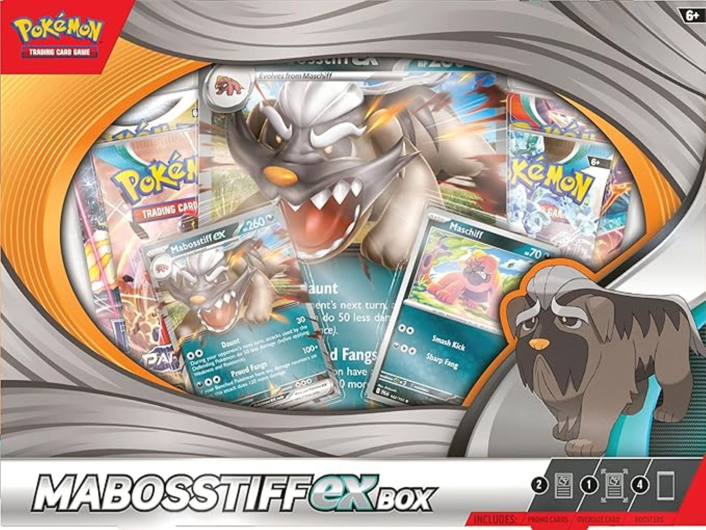 Pokemon TCG: MABOSSTIFF EX Box - 4 Packs, Promos